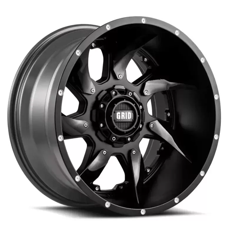 1179BLINL Grid Wheels 01 17X9.0 Blk Insert L
