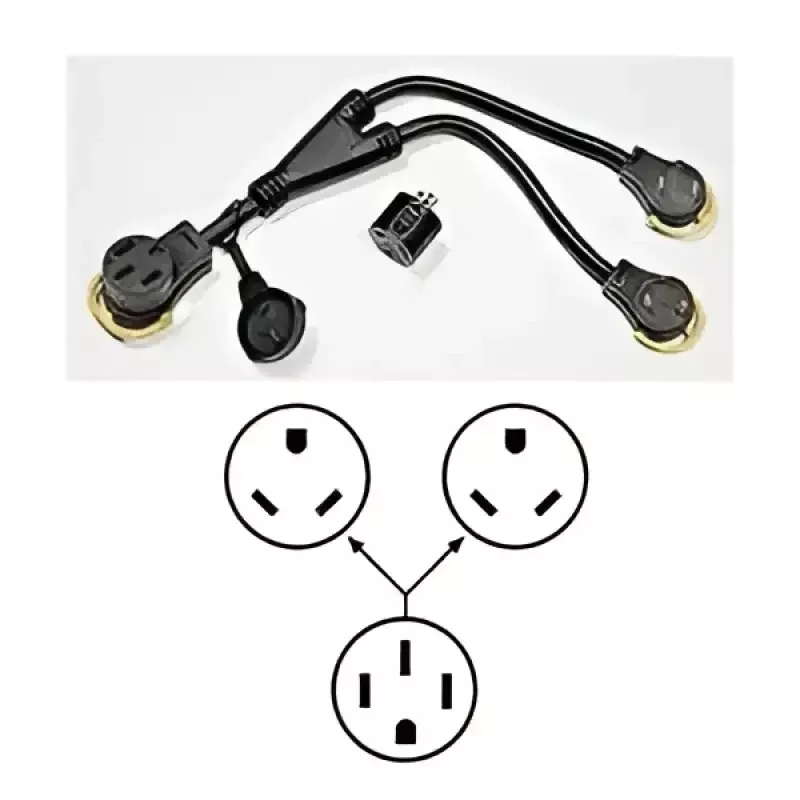17341 Arcon Power Cord Adapter Replacement Adapter For Generator Cord