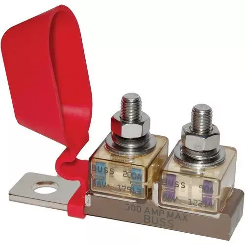 Blue Sea Systems 2151-BSS Dual MRBF Terminal Fuse Block – 30 to 300A