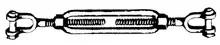 Chicago Hardware - Turnbuckle J&j Galv 5/16x4-1/2 - 30601