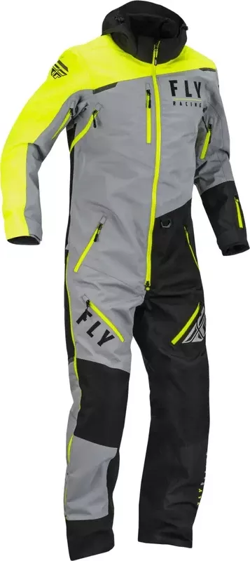 Cobalt Shell Monosuit Black/Grey/Hi Vis Sm