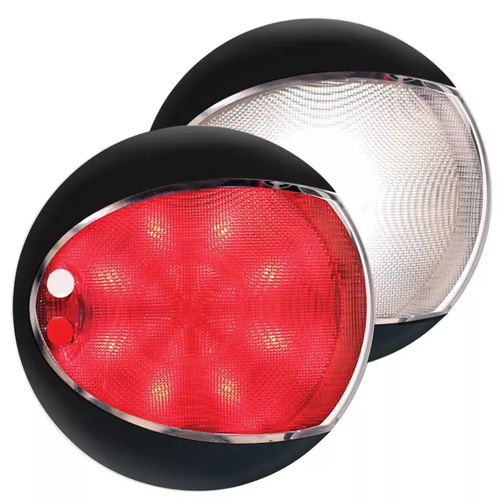 Hella Marine EuroLED 130 Touch – White/Red – Black Shroud 959950111