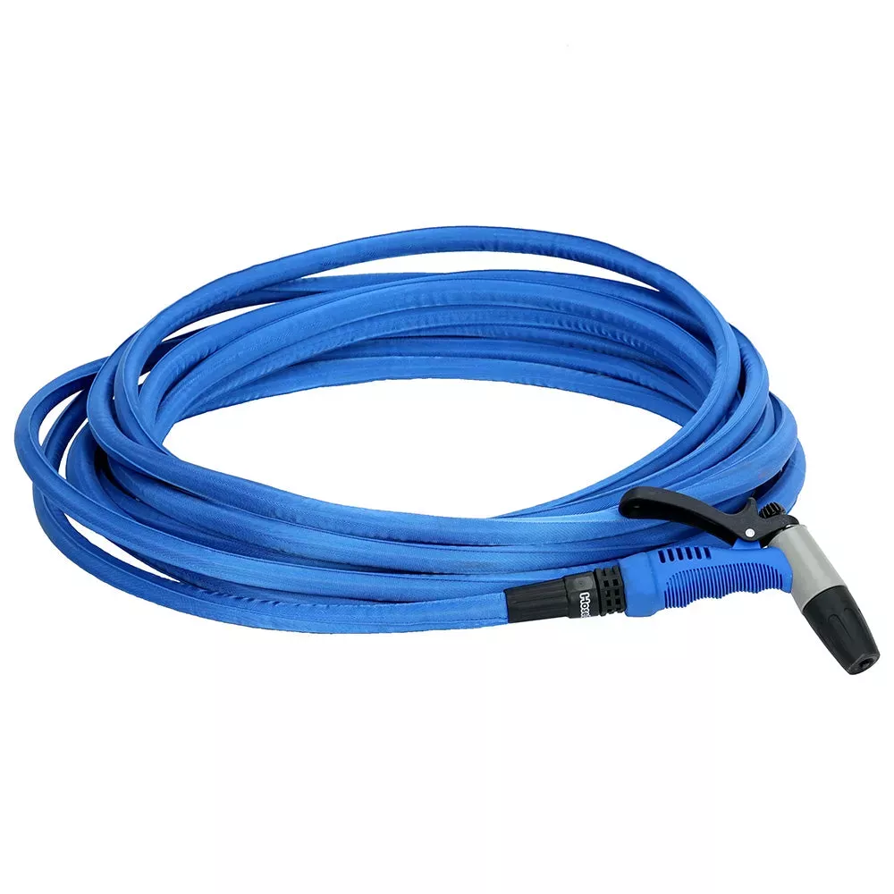 HoseCoil HF75K 75′ Blue Flexible Hose Kit with Rubber Tip Nozzle