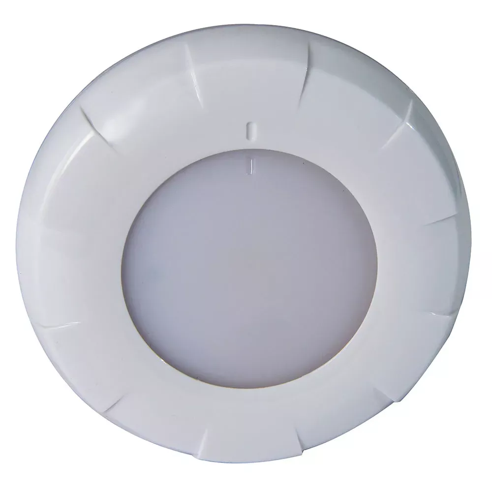 Lumitec Aurora LED Dome Light – White Finish – White Dimming 101077