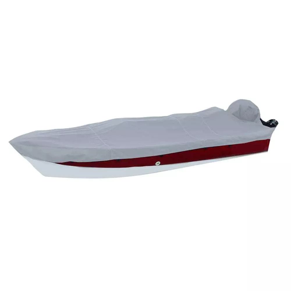 Performance Poly-Guard Styled-to-Fit Boat Cover f/17.5′ V-Hull Side Console Fishing Boats – Grey