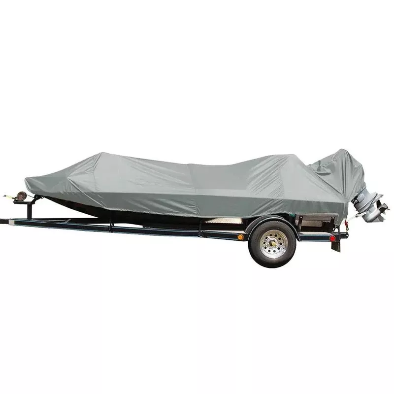 Performance Poly-Guard Styled-to-Fit Boat Cover f/18.5′ Jon Style Bass Boats – Grey
