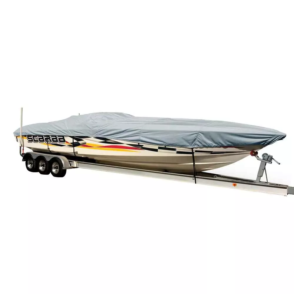 Performance Poly-Guard Styled-to-Fit Boat Cover f/29.5′ Performance Style Boats – Grey