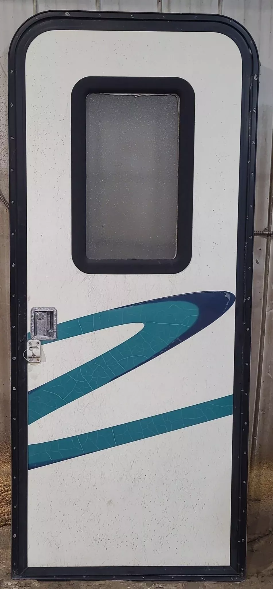 Used RV Radius Entry Door 29 5/8" W x 71 7/8" H