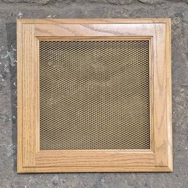 Used Wooden RV Interior Furnace Access Door - 15 3/8" x 15 3/8" x 1 1/2"