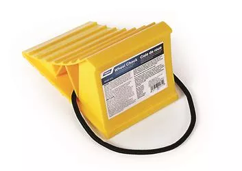Wheel Chock Camco 44472 Yellow, With Rope, Hard Plastic